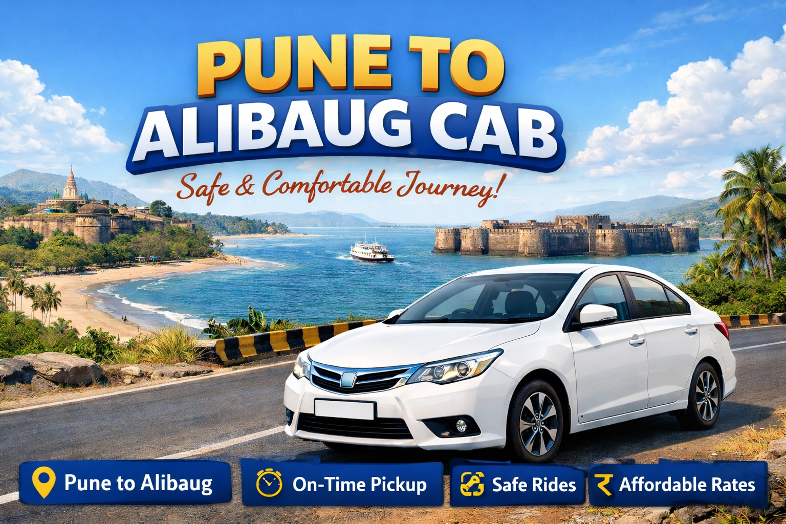 Pune to Alibaug Cab Service